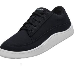 ALLBIRDS WOMENS SIZE 8 NATURAL BLACK CANVAS PACERS SNEAKERS